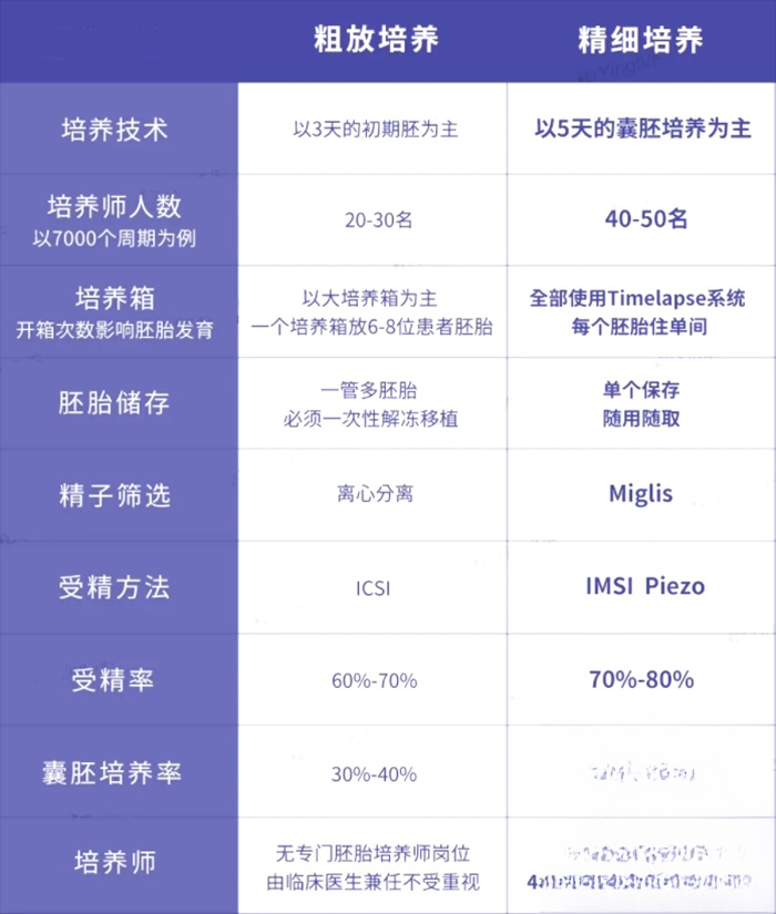 英医院胚胎培养技术与其他医院对比